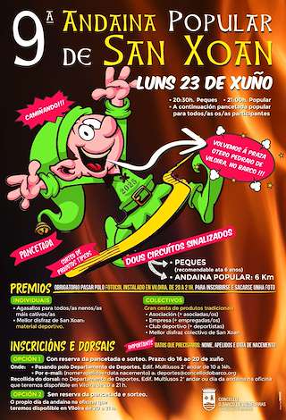 Fechas, información, programa, cartel, imágenes, mapa y ubicación de IX Andaina Popular - Festa de San Xoán  en  O Barco de Valdeorras