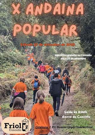 Fechas, información, programa, cartel, imágenes, mapa y ubicación de X Andaina Popular  en  Friol
