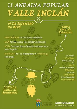 Fechas, información, programa, cartel, imágenes, mapa y ubicación de II Andaina Popular Valle Inclán  en  Soutomaior