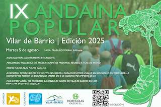 Fechas, información, programa, cartel, imágenes, mapa y ubicación de IX Andaina Popular   en  Vilar de Barrio