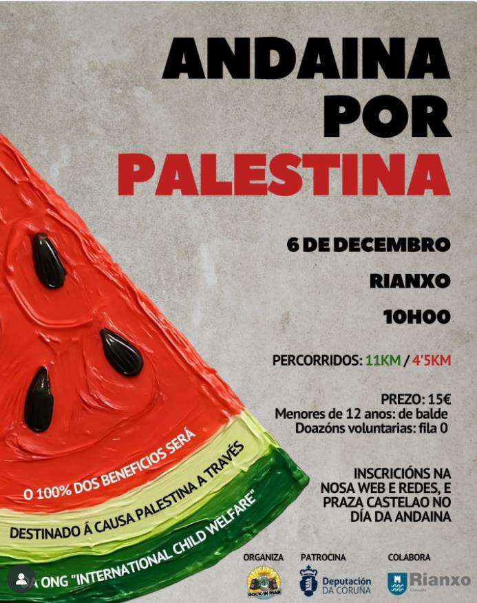 Andaina por Palestina  (2025) en Rianxo