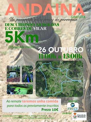 Fechas, información, programa, cartel, imágenes, mapa y ubicación de Andaina por Vilar (2025)  en  Mondariz