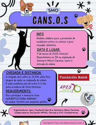 Fechas, información, programa, cartel, imágenes, mapa y ubicación de Andaina Reivindicativa CanS.O.S  en  Ourense