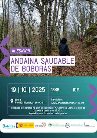 Fechas, información, programa, cartel, imágenes, mapa y ubicación de III Andaina Saudable   en  Boborás