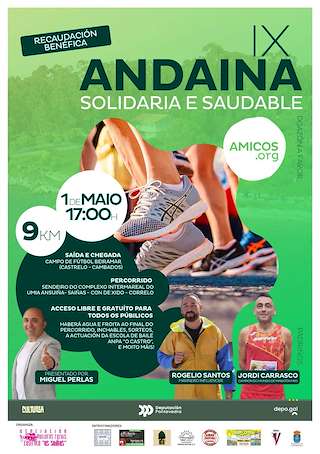 Fechas, información, programa, cartel, imágenes, mapa y ubicación de IX Andaina Saudable Solidaria  en  Cambados