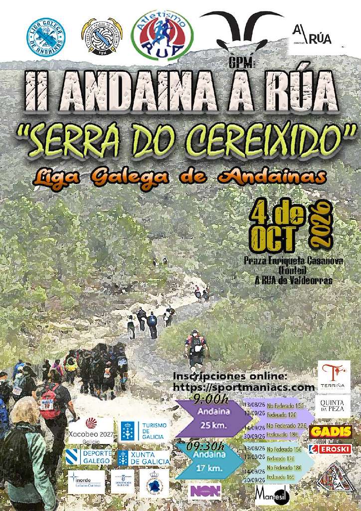 II Andaina Serra do Cereixido (2026) en A Rúa