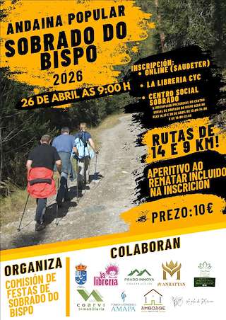 Fechas, información, programa, cartel, imágenes, mapa y ubicación de Andaina Sobrado Camiña (2026)  en  Barbadás