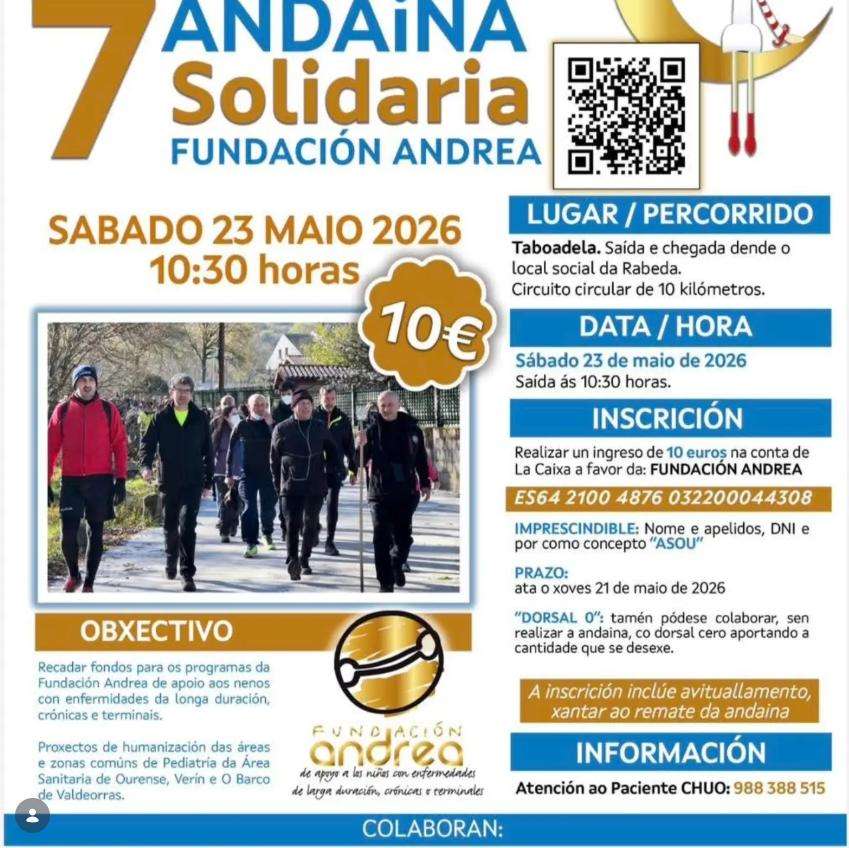 VII Andaina Solidaria a favor da Fundación Andrea (2026) en Taboadela