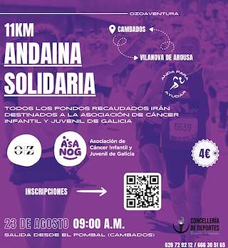 Fechas, información, programa, cartel, imágenes, mapa y ubicación de Andaina Solidaria a Favor de Asanog  en  Cambados