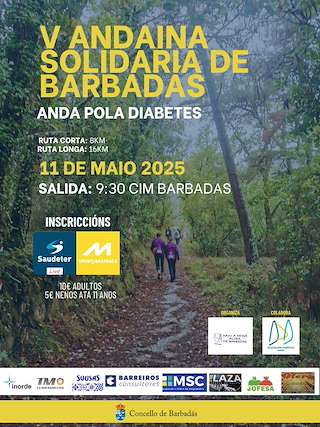 Fechas, información, programa, cartel, imágenes, mapa y ubicación de V Andaina Solidaria  en  Barbadás