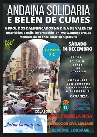 Fechas, información, programa, cartel, imágenes, mapa y ubicación de Andaina Solidaria Belén de Cumes  en  Lousame