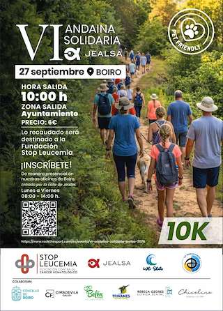 Fechas, información, programa, cartel, imágenes, mapa y ubicación de VI Andaina Solidaria (2026) en Boiro