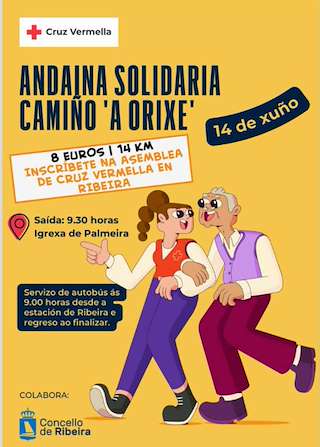 Fechas, información, programa, cartel, imágenes, mapa y ubicación de Andaina Solidaria Camino A Orixe  en  Ribeira