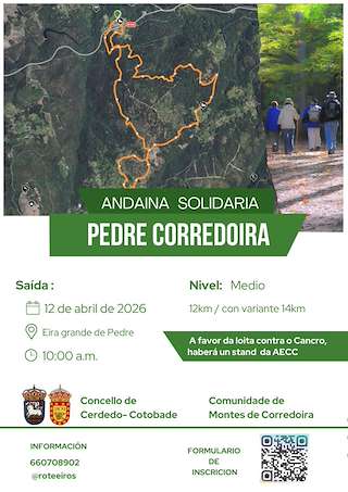 Fechas, información, programa, cartel, imágenes, mapa y ubicación de Andaina Solidaria (2026)  en  Cerdedo-Cotobade