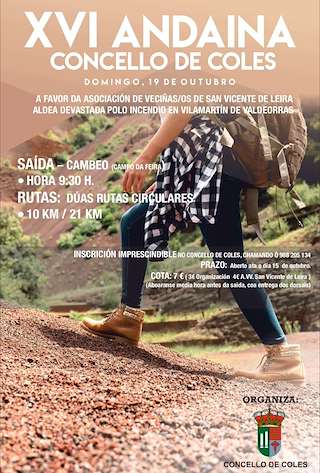 Fechas, información, programa, cartel, imágenes, mapa y ubicación de XVI Andaina Solidaria (2025)  en  Coles