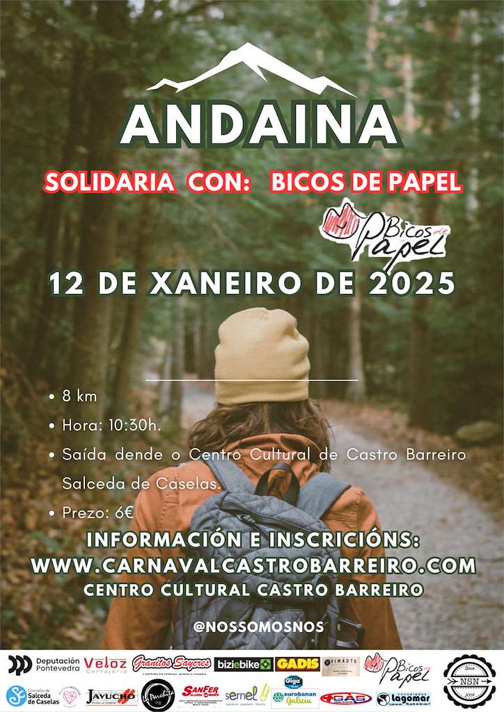 Andaina Solidaria con Bicos de Papel en Salceda de Caselas