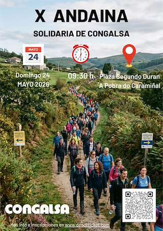 Fechas, información, programa, cartel, imágenes, mapa y ubicación de X Andaina Solidaria Congalsa (2026)  en  A Pobra do Caramiñal
