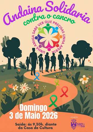 Fechas, información, programa, cartel, imágenes, mapa y ubicación de Andaina Solidaria Contra o Cancro  (2026)  en  Santa Comba