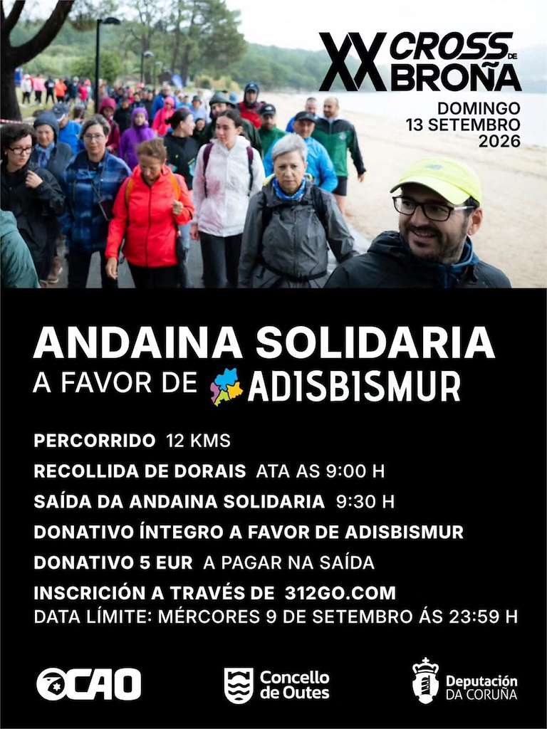 Andaina Solidaria de Adibismur (2026) en Outes