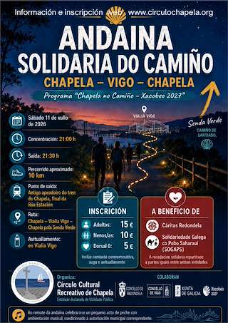 Fechas, información, programa, cartel, imágenes, mapa y ubicación de Andaina Solidaria do Camiño (2026)  en  Redondela