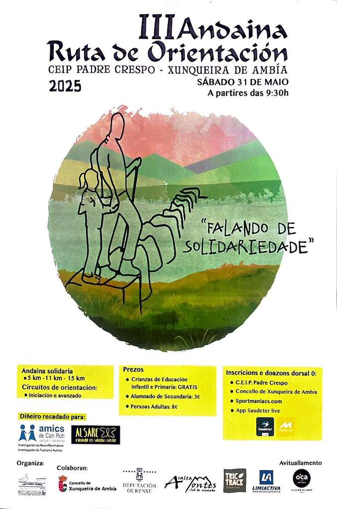 III Andaina Solidaria e Ruta de Orientación (2025) en Xunqueira de Ambía