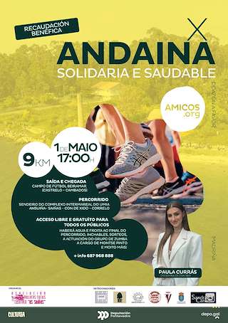 Fechas, información, programa, cartel, imágenes, mapa y ubicación de X Andaina Solidaria e Saudable (2026)  en  Cambados