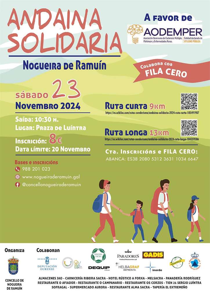 Andaina Solidaria en Nogueira de Ramuín