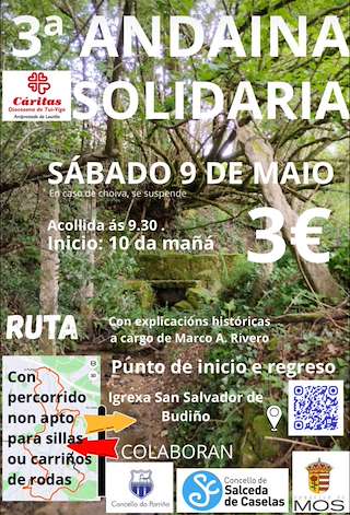 Fechas, información, programa, cartel, imágenes, mapa y ubicación de III Andaina Solidaria (2026)  en  O Porriño