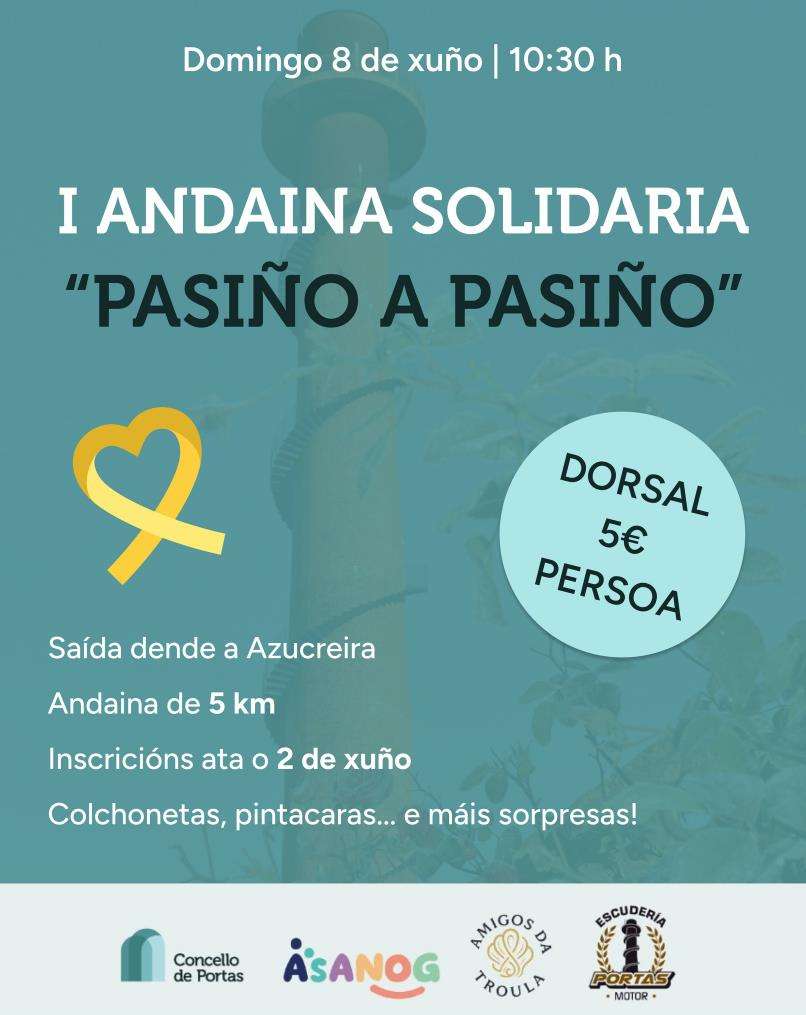 I Andaina Solidaria Pasiño a Pasiño (2025) en Portas