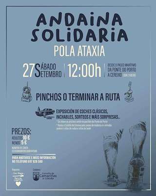 Fechas, información, programa, cartel, imágenes, mapa y ubicación de Andaina Solidaria Pola Ataxia  en  Camariñas