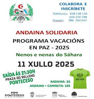 Fechas, información, programa, cartel, imágenes, mapa y ubicación de Andaina Solidaria  en  Ponteceso