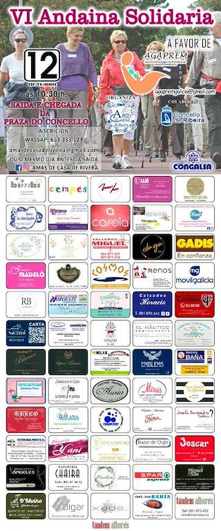 Fechas, información, programa, cartel, imágenes, mapa y ubicación de VI Andaina Solidaria (2025)  en  Ribeira