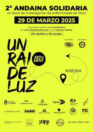 Fechas, información, programa, cartel, imágenes, mapa y ubicación de II Andaina Solidaria Un Raio de Luz  en  Ribeira