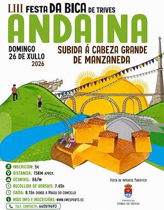 Fechas, información, programa, cartel, imágenes, mapa y ubicación de Andaina Subida a Manzaneda (2026)  en  A Pobra de Trives