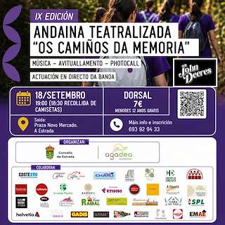 Fechas, información, programa, cartel, imágenes, mapa y ubicación de Andaina Teatralizada Os Camiños da Memoria  (2026)  en  A Estrada