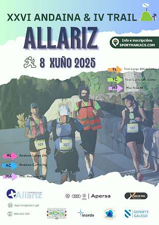 Fechas, información, programa, cartel, imágenes, mapa y ubicación de XXVI Andaina y IV Trail  en  Allariz