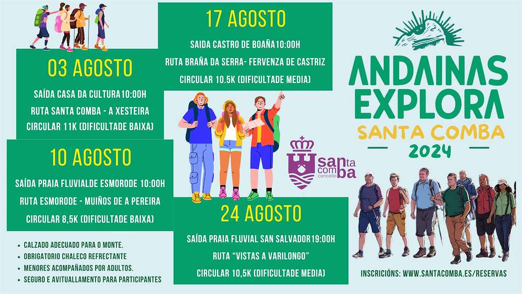 Andainas Explora en Santa Comba