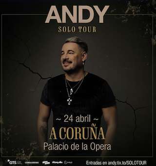 Fechas, información, programa, cartel, imágenes, mapa y ubicación de Andy - Solo Tour (2026)  en  A Coruña
