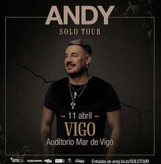 Fechas, información, programa, cartel, imágenes, mapa y ubicación de Andy - Solo Tour (2026)  en  Vigo