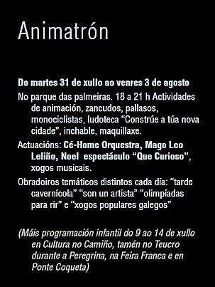 Animatrón en Pontevedra