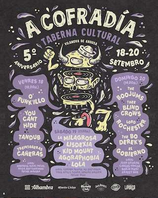 Fechas, información, programa, cartel, imágenes, mapa y ubicación de V Aniversario A Cofradía (2026) en Vilanova de Arousa