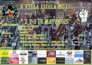 Fechas, información, programa, cartel, imágenes, mapa y ubicación de VI Aniversario A Vella Escola MC  en  Ourense