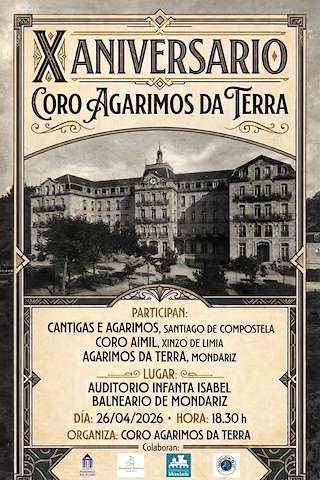 Fechas, información, programa, cartel, imágenes, mapa y ubicación de X Aniversario Agarimos da Terra  en  Mondariz Balneario