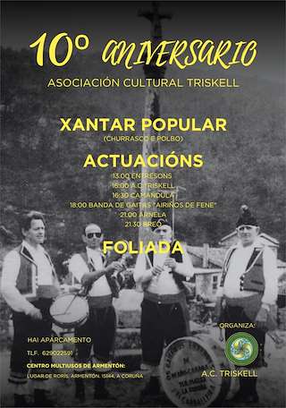 Fechas, información, programa, cartel, imágenes, mapa y ubicación de X Aniversario Asociación Cultural Triskell  (2026)  en  Arteixo