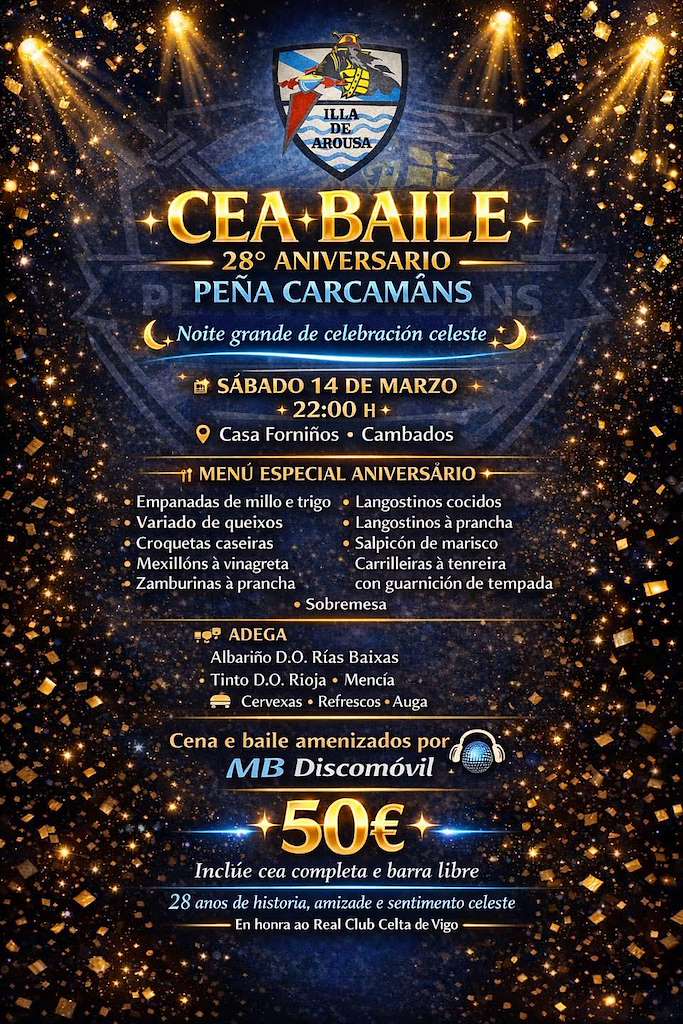 XXVIII Aniversario Carcamáns (2026) en Cambados