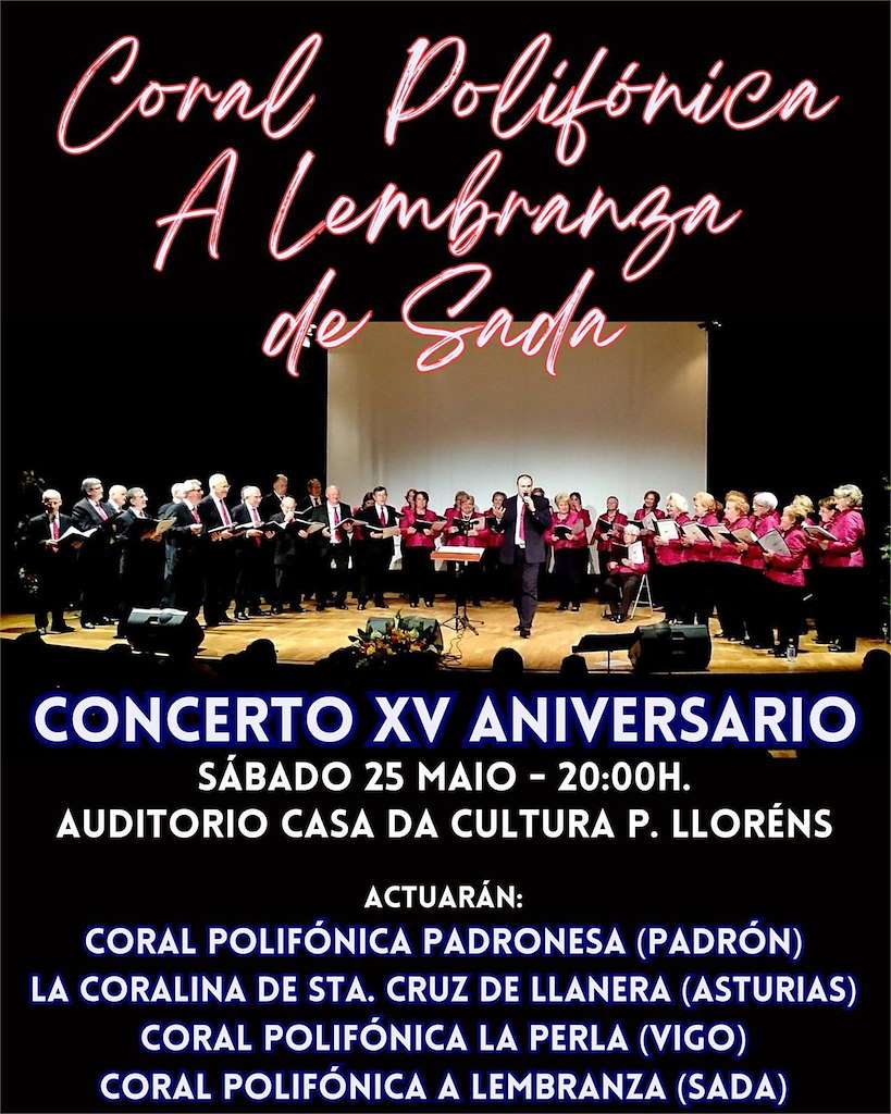 XV Aniversario Coral Polifónica A Lembranza en Sada