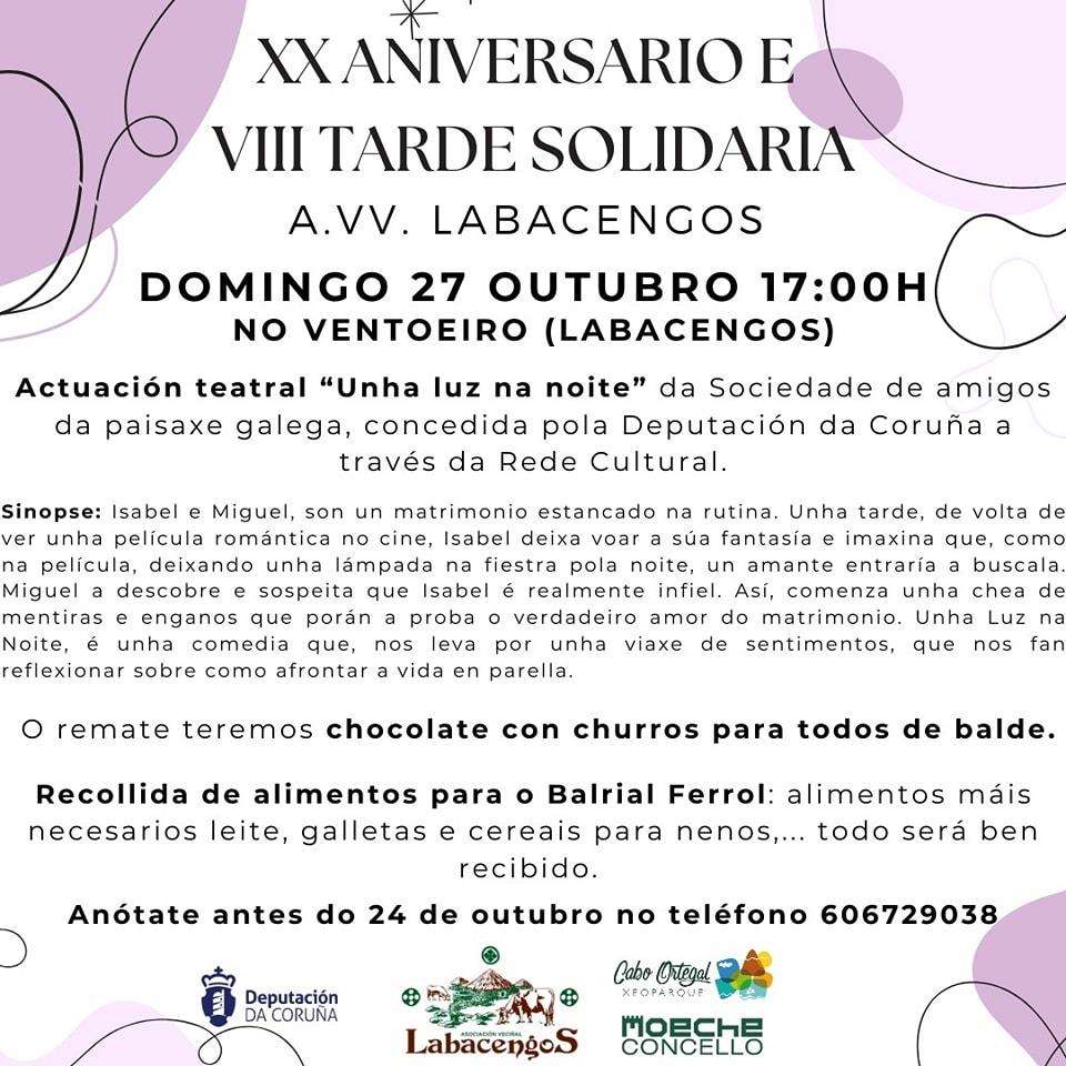 XIX Aniversario e VII Tarde Solidaria de Labacengos  en Moeche