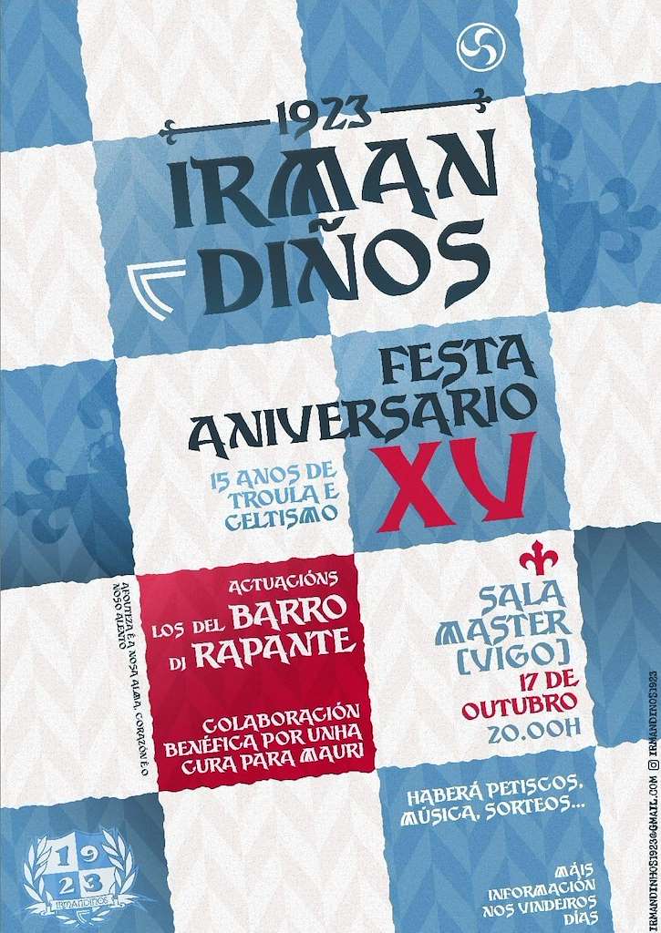 XV Aniversario Irmandiños (2026) en Vigo