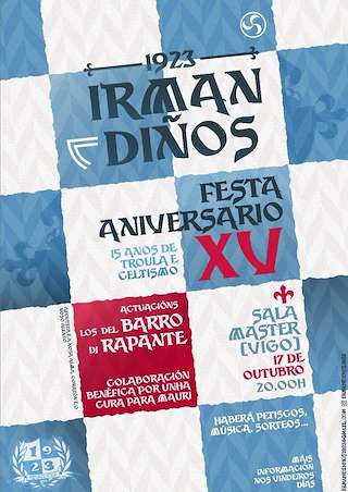 Fechas, información, programa, cartel, imágenes, mapa y ubicación de XV Aniversario Irmandiños (2026)  en  Vigo