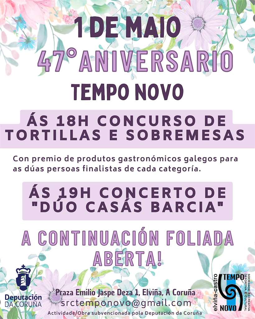 XLVII Aniversario Tempo Novo (2025) en A Coruña